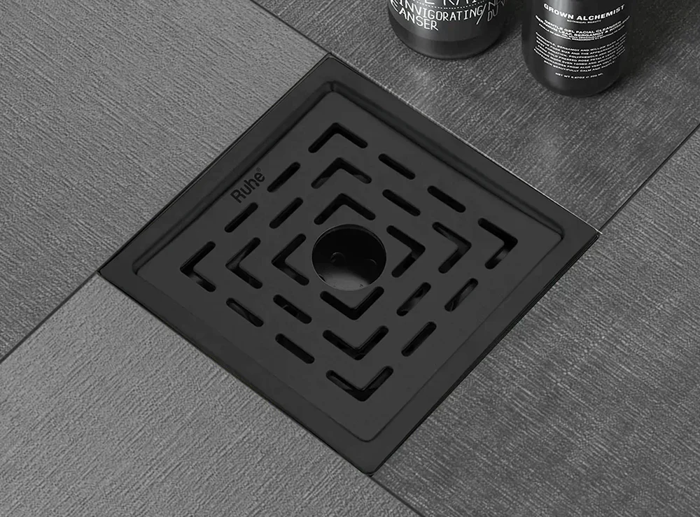 Ang mga katangian ng kanal ng grid square floor.