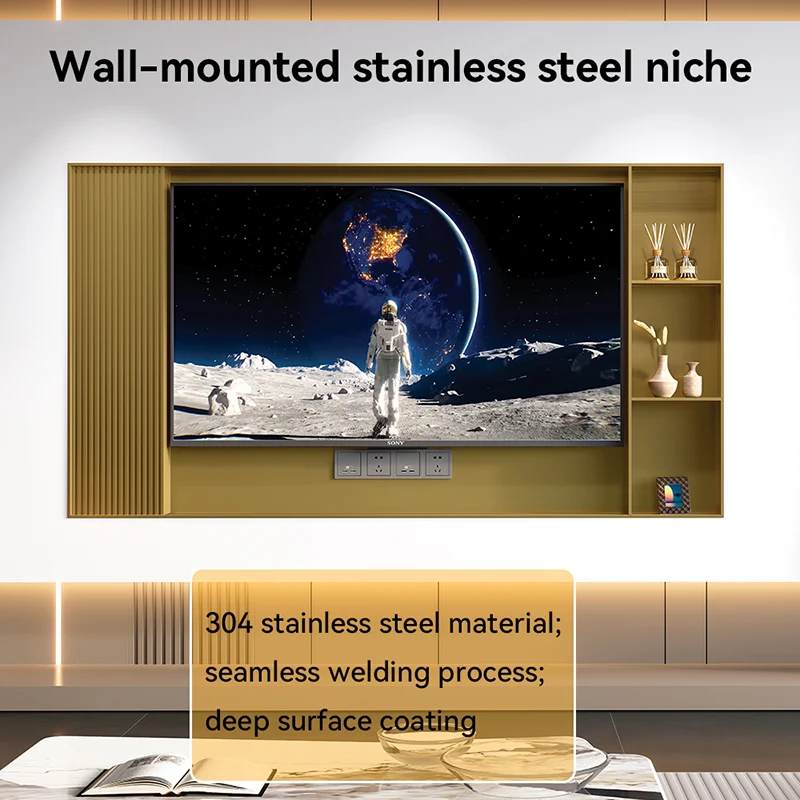 Stainless Steel Living Room Wall Cabinet