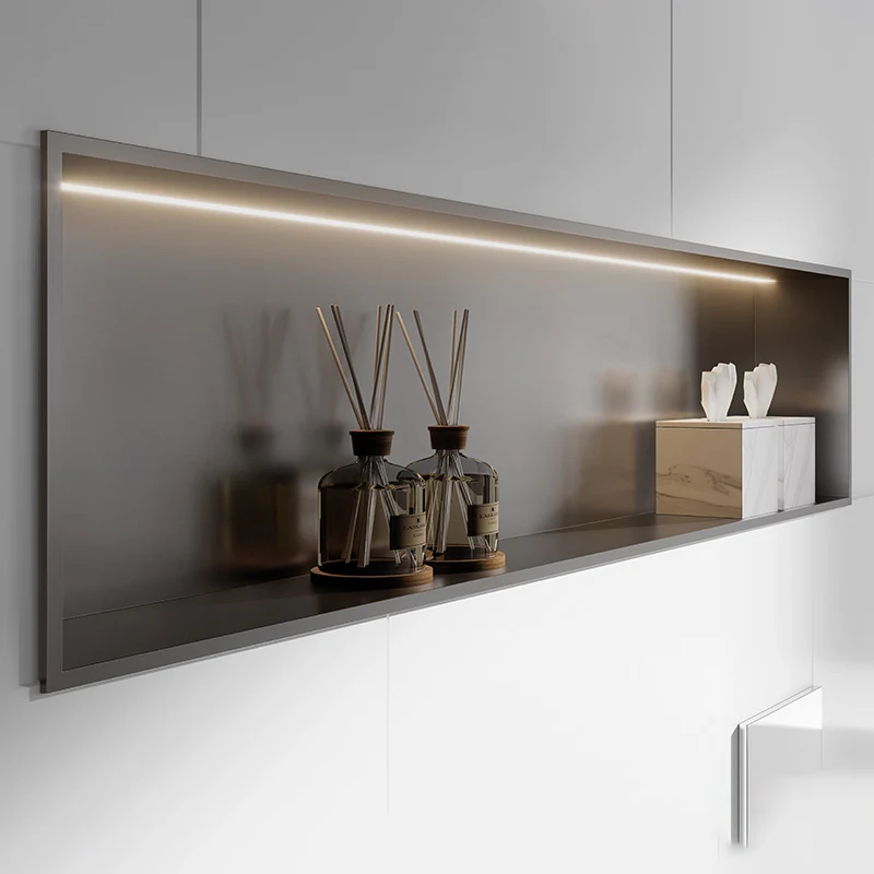 Single-layer stainless steel niche na may Light Trough